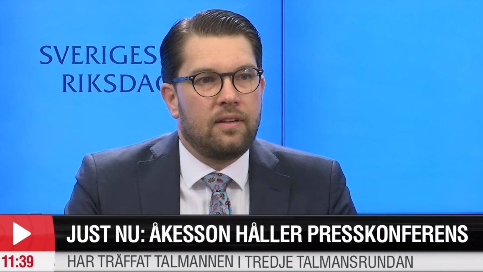 Åkesson: - Vi tar opp kampen om arbeidervelgerne når Löfven går mot høyre&nbsp;<span>(+)</span>