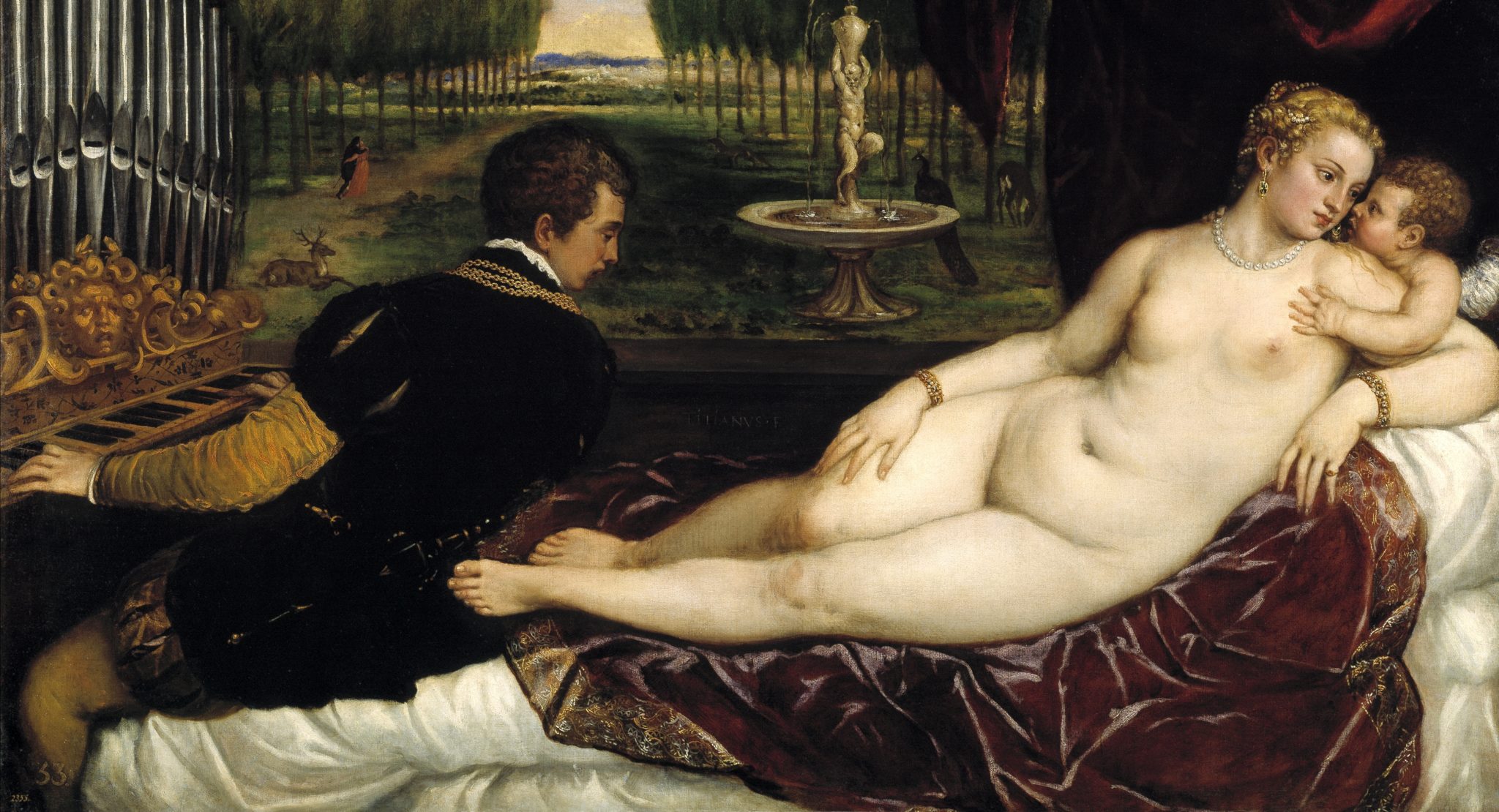 Venus, Amor og en organist (c. 1555)&nbsp;<span>(+)</span>
