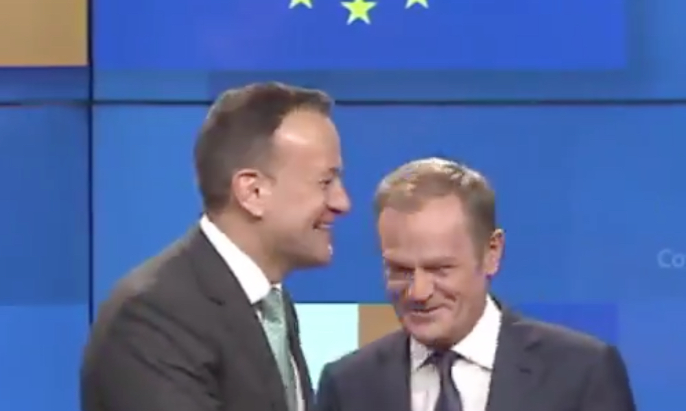 EU-presidenten og Irlands statsminister vitset om britene&nbsp;<span>(+)</span>