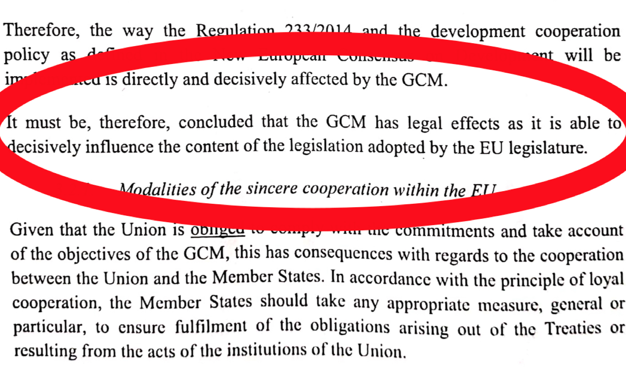 Dokumentet som viser at FNs migrasjons­avtale er bindende&nbsp;<span>(+)</span>