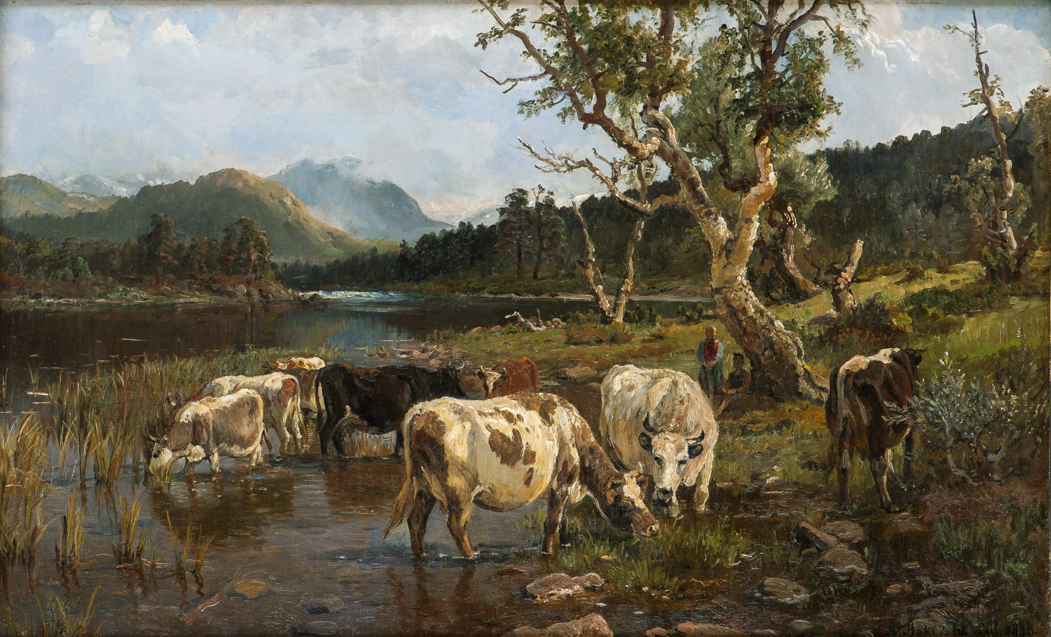 Bøling ved vanningsstedet (1896)&nbsp;<span>(+)</span>