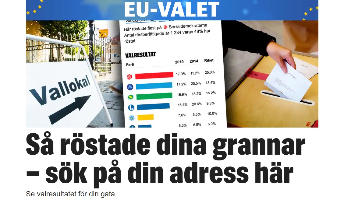 EU-valget - svensk "hemmelig" valg&nbsp;<span>(+)</span>