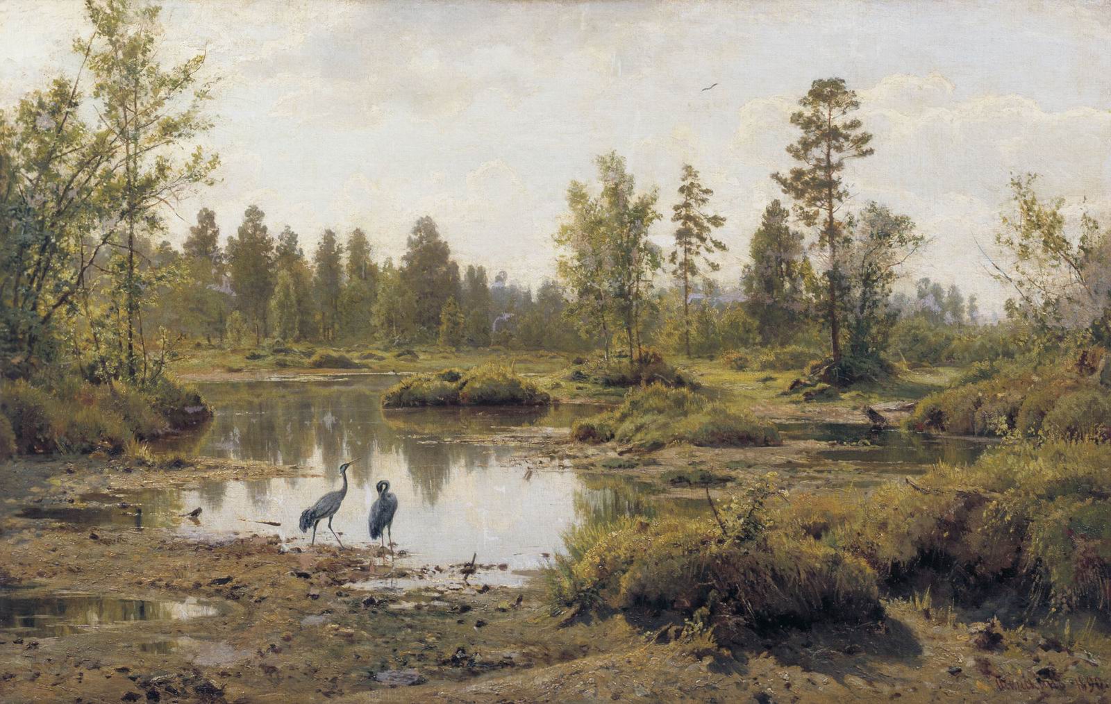 Myrlandskap med traner. Polesia (1890)&nbsp;<span>(+)</span>
