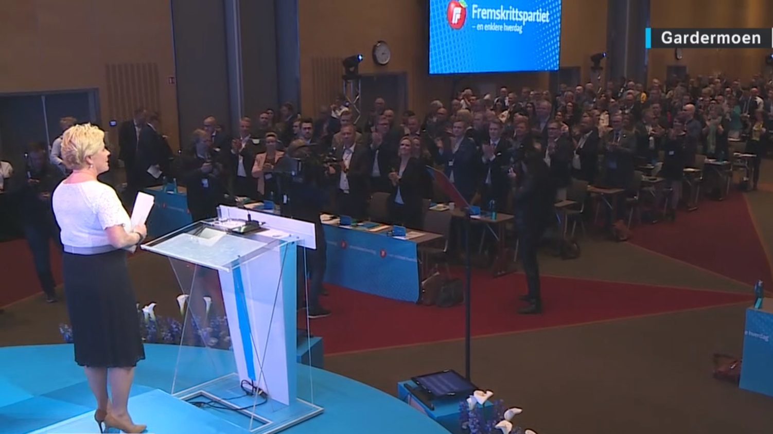 Jubel for Listhaug-comeback på landsmøtet&nbsp;<span>(+)</span>