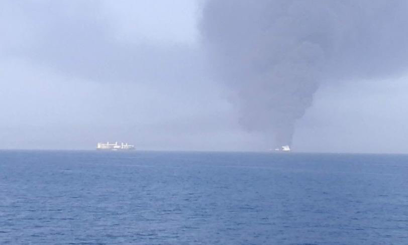 Norskeid tankskip i brann etter angivelig angrep i Omanbukta&nbsp;<span>(+)</span>