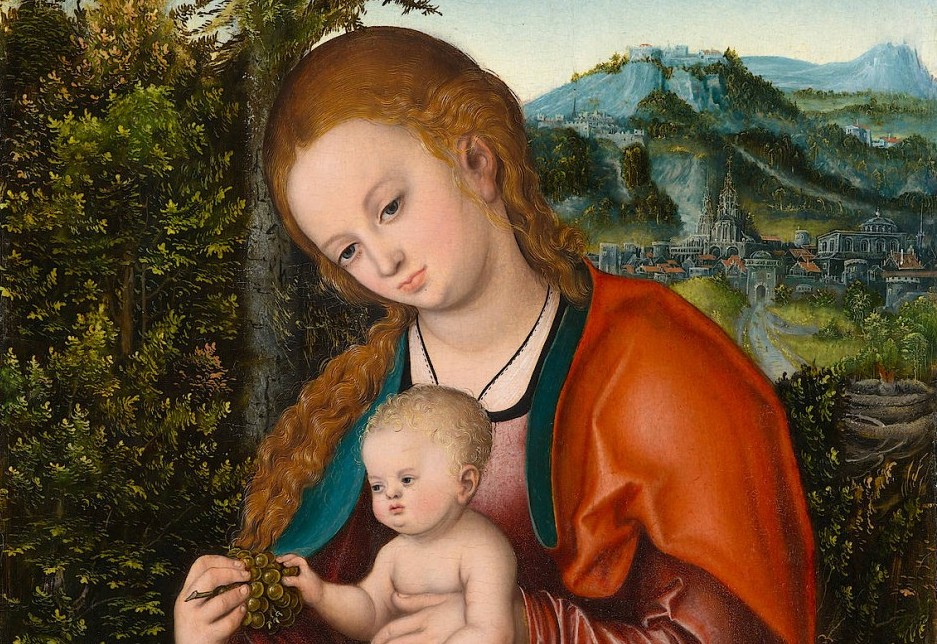Maria med barnet og druer (c. 1518)&nbsp;<span>(+)</span>