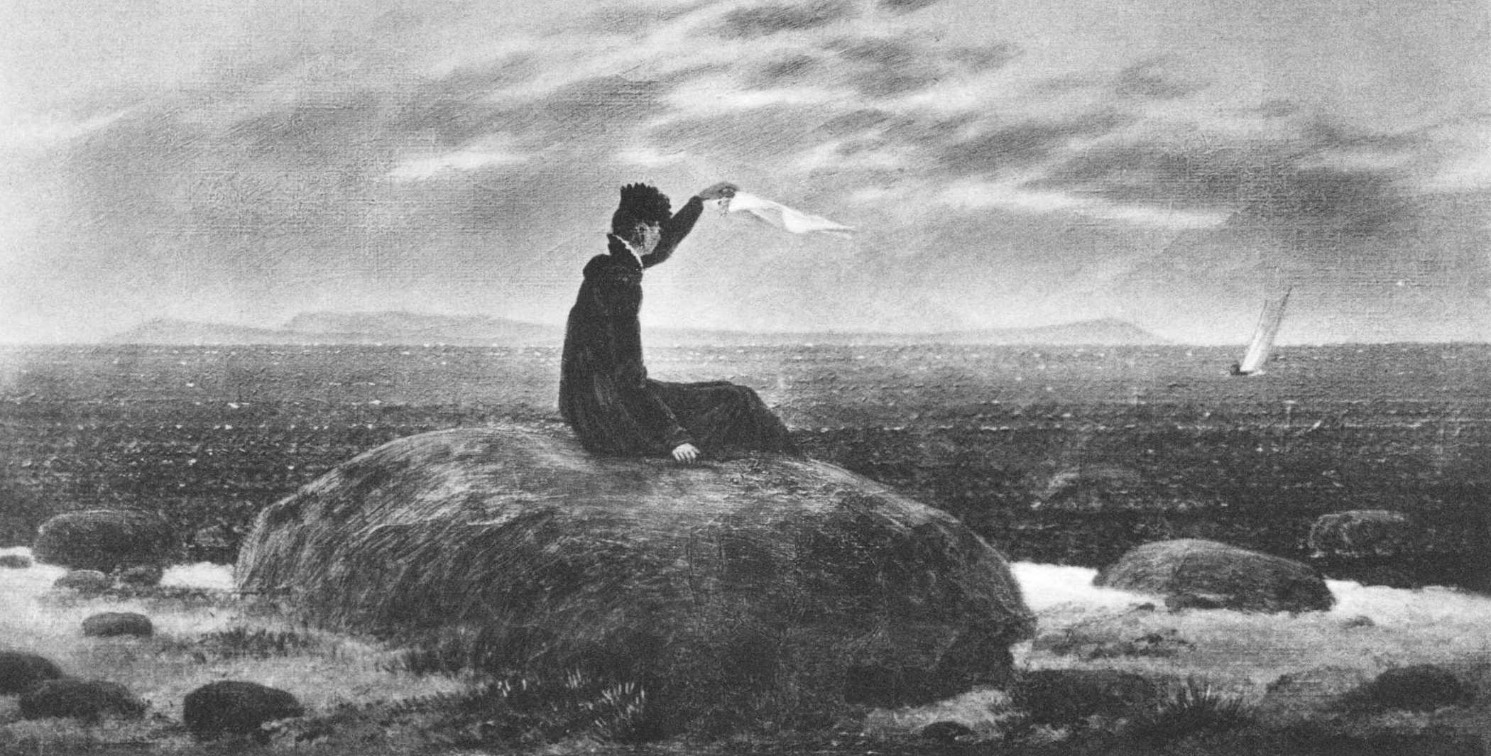 Dame ved havstranden (c.1830)&nbsp;<span>(+)</span>