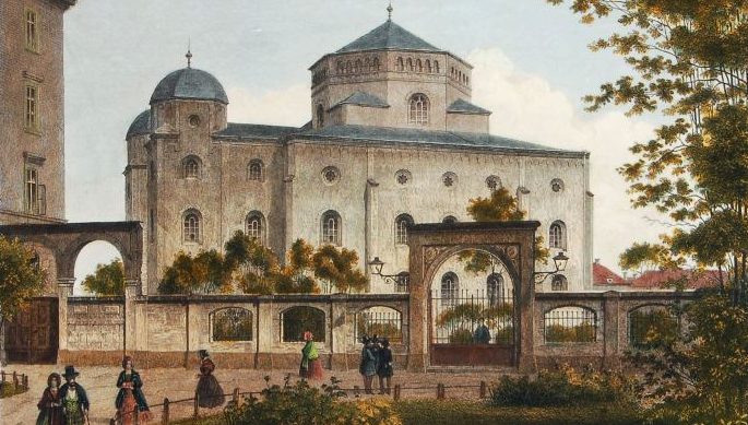 Den gamle synagoge i Dresden (c. 1860)&nbsp;<span>(+)</span>