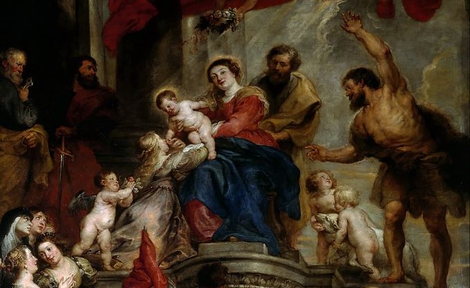 Tronende Madonna med helgener (c. 1628)&nbsp;<span>(+)</span>