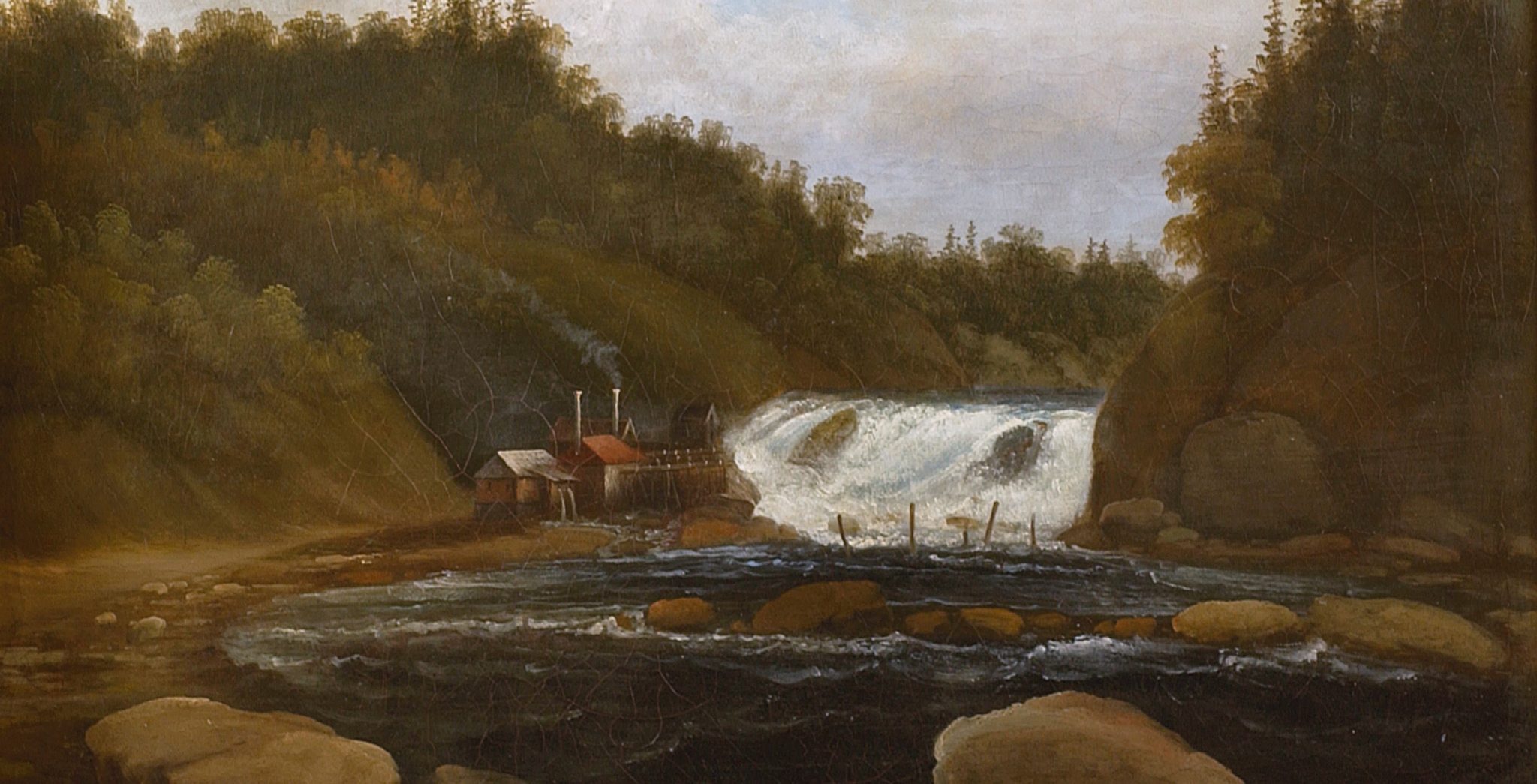 Landskap med sag og fossestryk (1840)&nbsp;<span>(+)</span>
