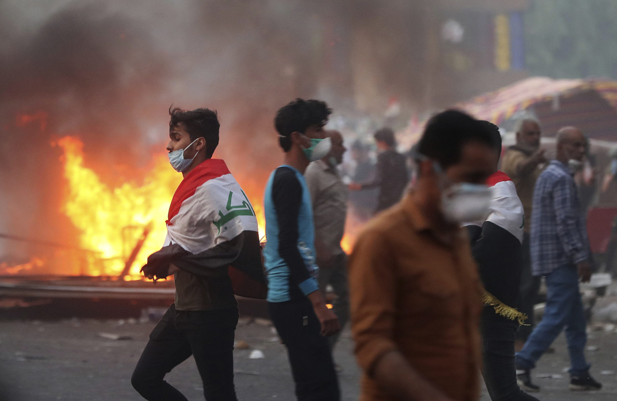 Irakiske styrker raserte protestleirer og skjøt demonstranter&nbsp;<span>(+)</span>
