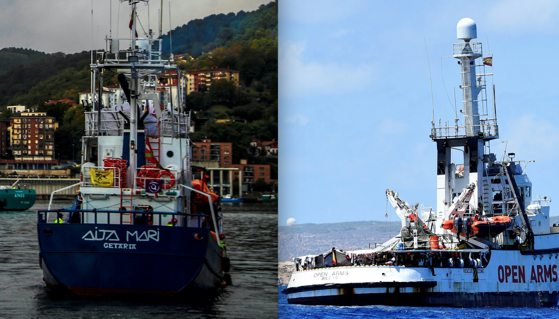 Italia lar migrantskipene «Open Arms» og «Aita Mari» legge til kai&nbsp;<span>(+)</span>