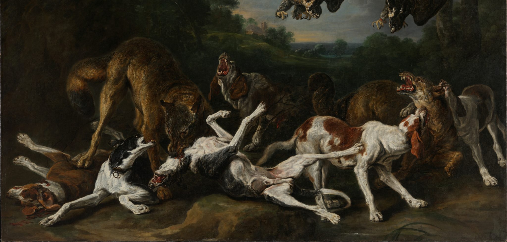 Kamp mellom hunder og ulver (1652)&nbsp;<span>(+)</span>