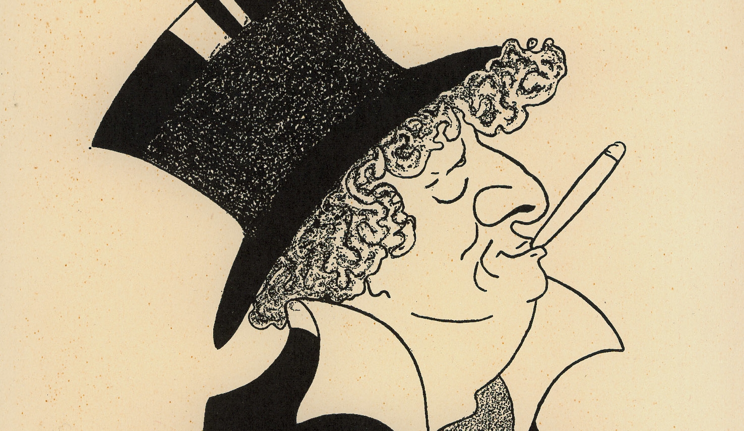 Karikatur av komponisten Ole Olsen (1910)&nbsp;<span>(+)</span>