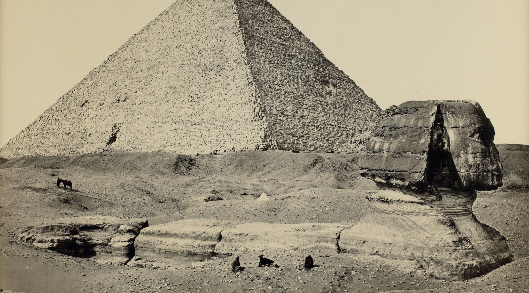 Sfinxen og den store pyramide ved Gizeh, Egypt (1858)&nbsp;<span>(+)</span>