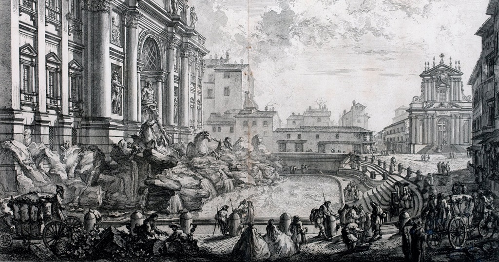 Fontana di Trevi i Roma (c. 1747-48)&nbsp;<span>(+)</span>