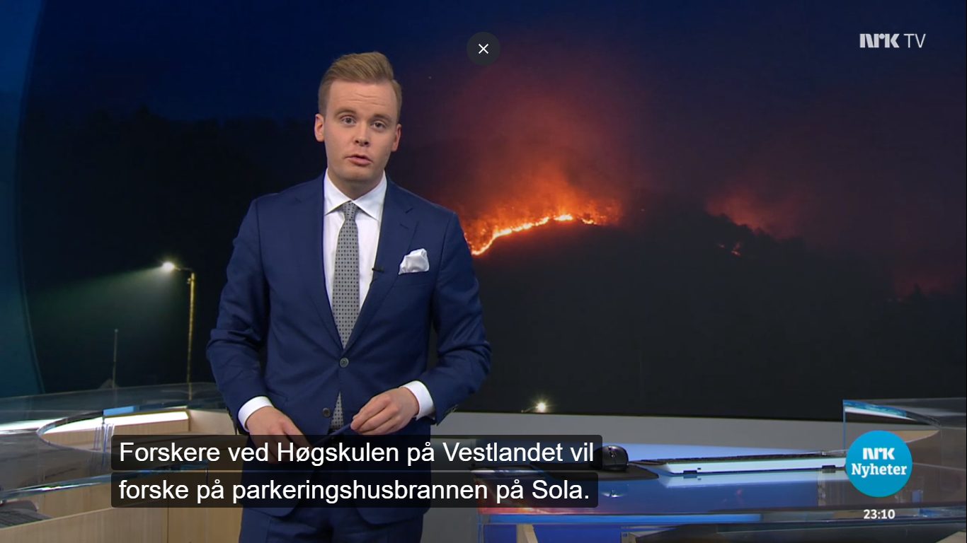 NRK-tøv uten grenser: Kobler stor parkeringshusbrann til «klimaendringene»&nbsp;<span>(+)</span>