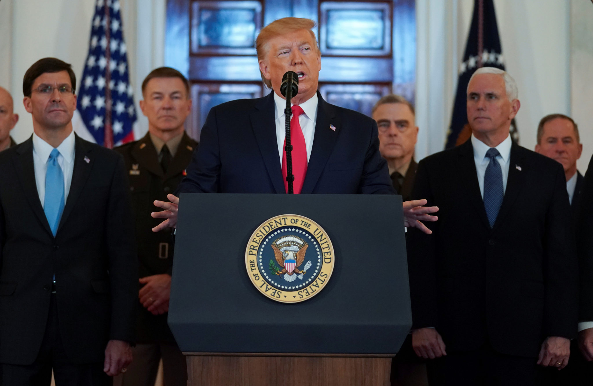 Trump: – Ingen amerikanere skadet i Irans angrep&nbsp;<span>(+)</span>