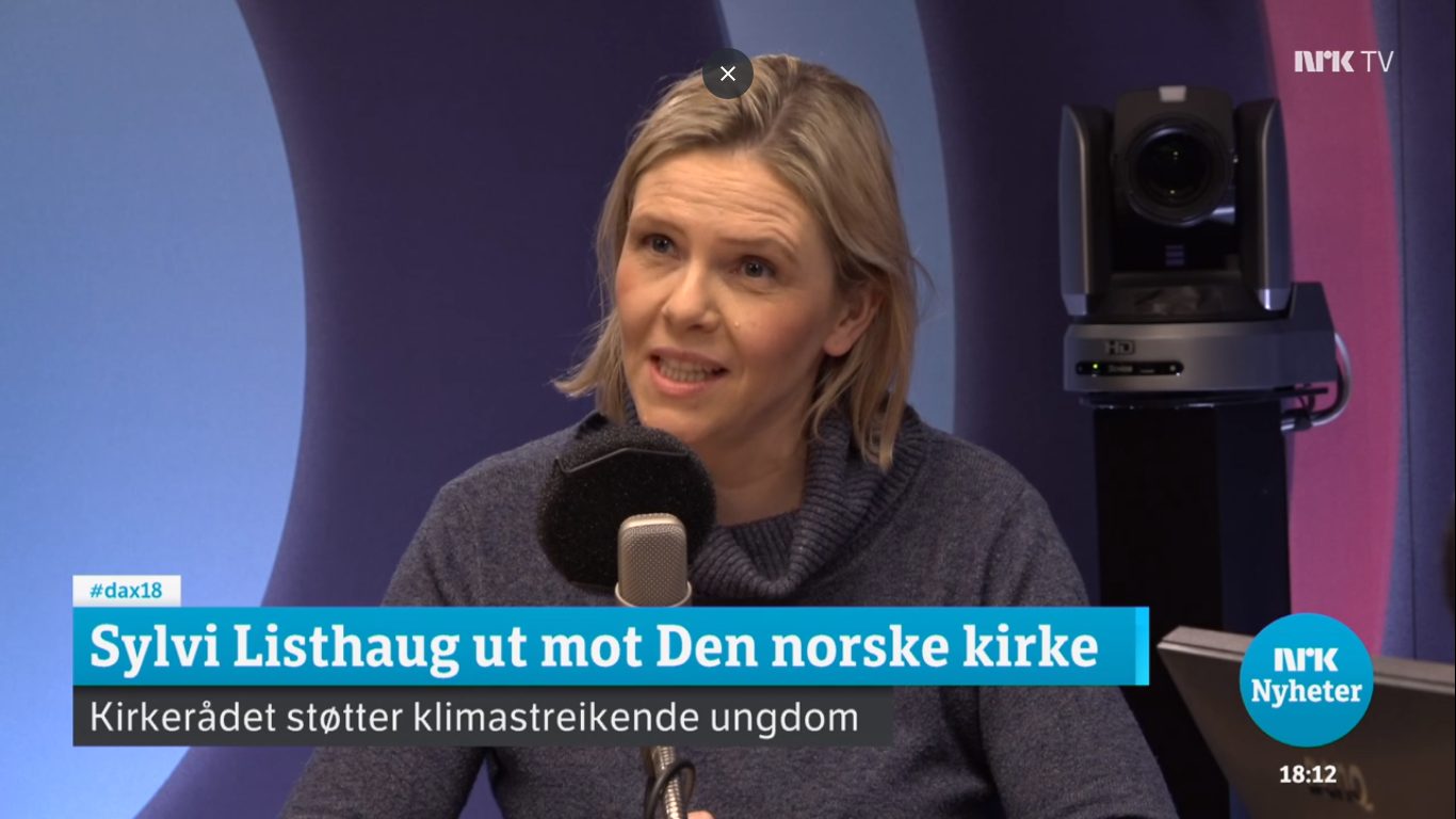 Sylvi Listhaug i Dagsnytt 18: Hardt ut mot kirkens "klima-engasjement"&nbsp;<span>(+)</span>