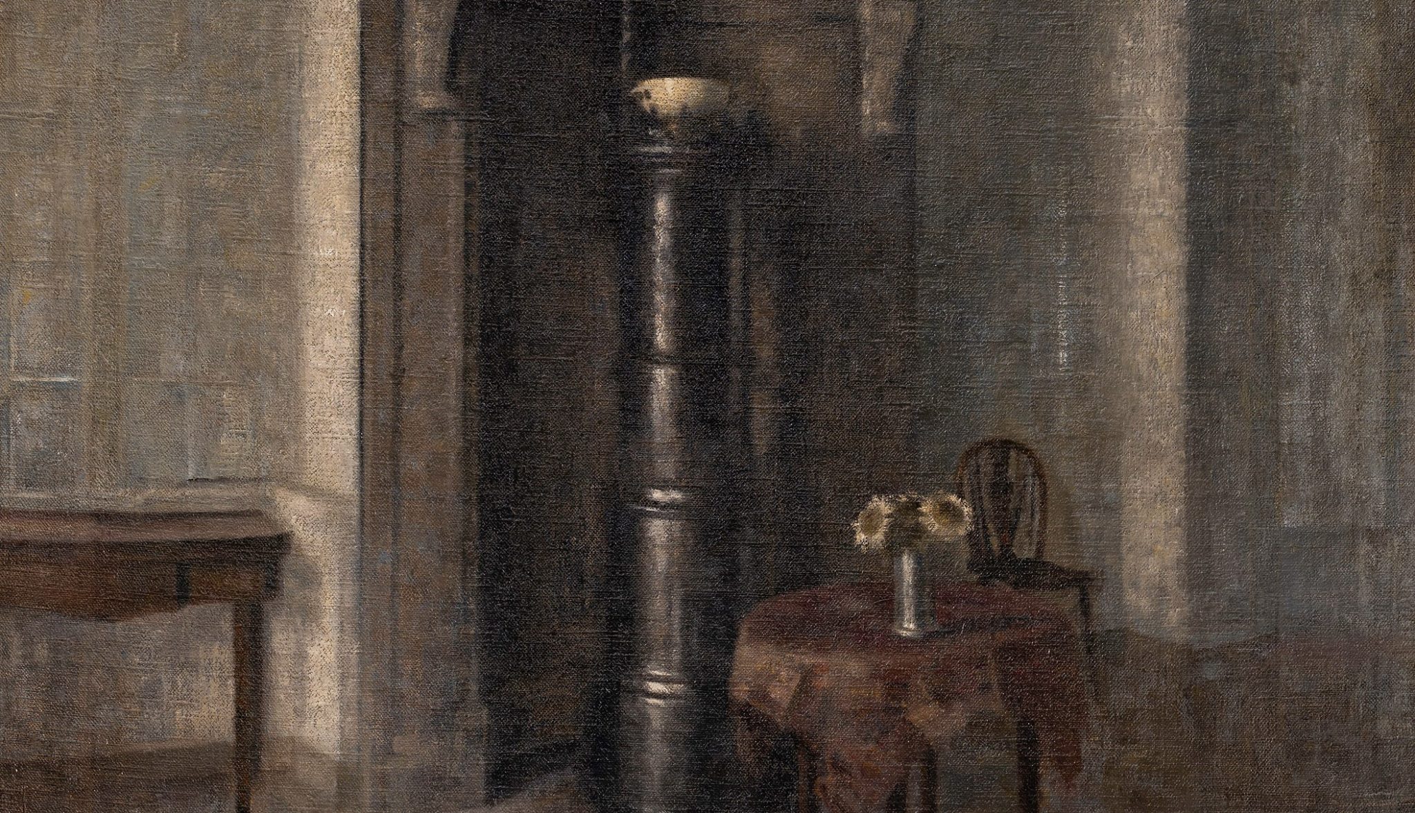 Marmor-nisjen. Interiør med jernovn (1914)&nbsp;<span>(+)</span>
