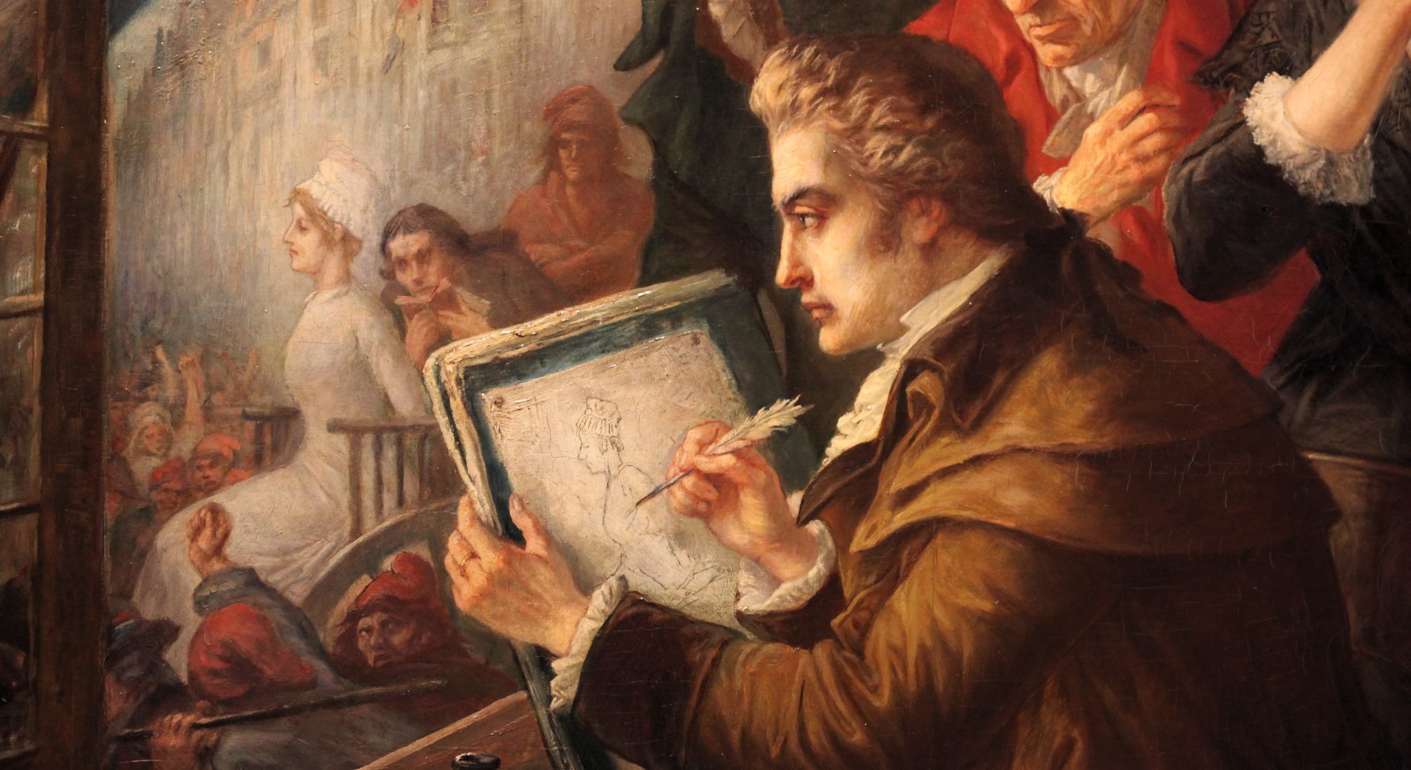 David tegner Marie-Antoinette på vei til guillotinen  (1900)&nbsp;<span>(+)</span>
