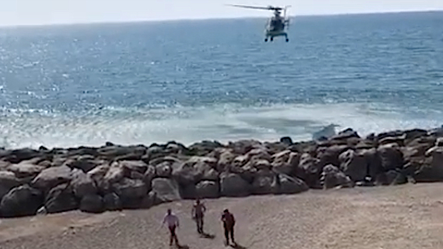 Politihelikopter jaget vekk folk fra stranden i Italia&nbsp;<span>(+)</span>
