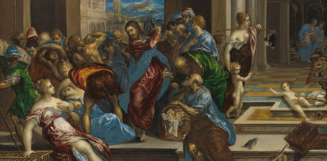 Pengevekslere og kremmere drives ut av Templet (ikke senere enn 1570?)&nbsp;<span>(+)</span>