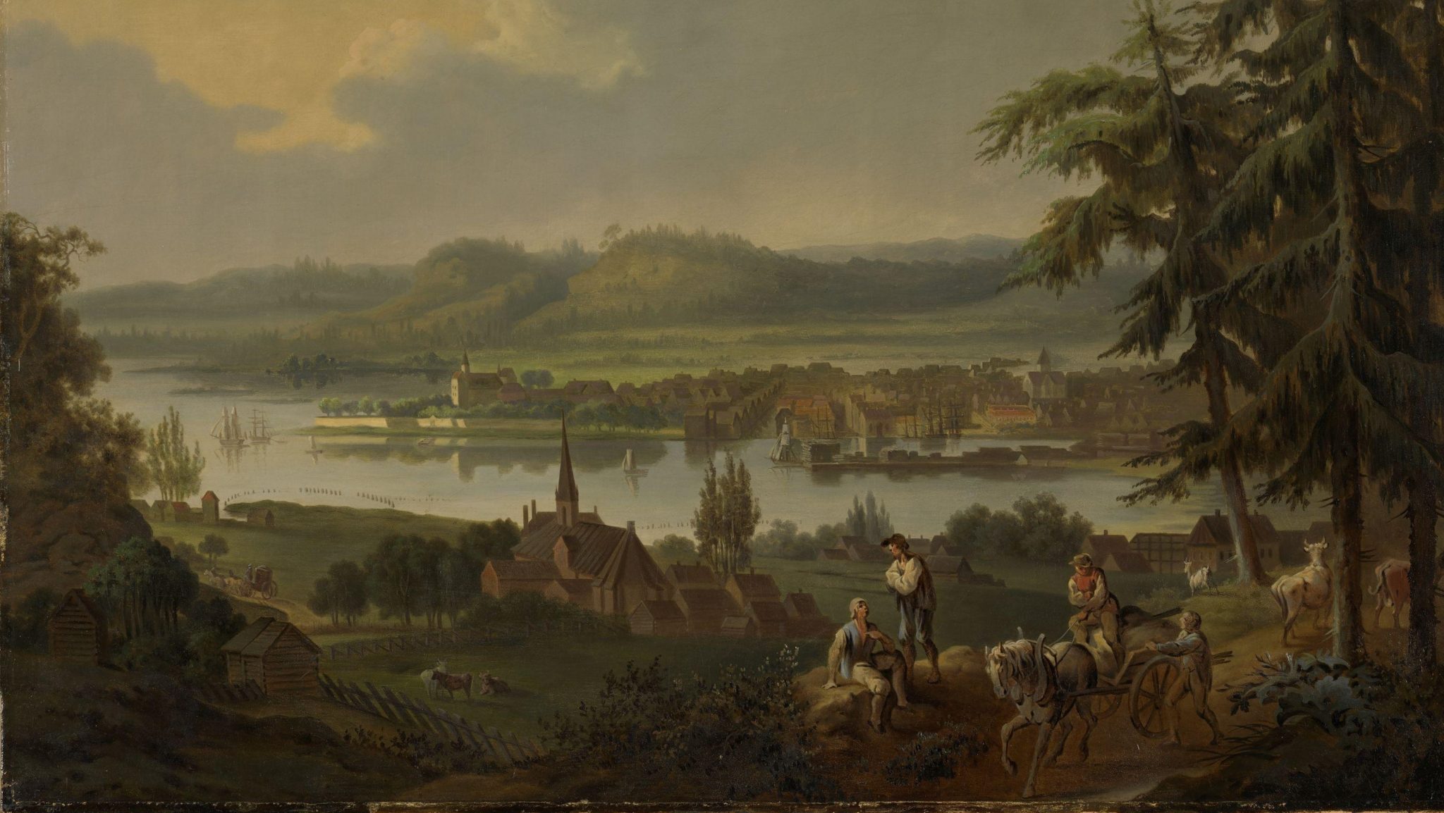 Utsikt over Christiania fra Ekeberg (c. 1792)&nbsp;<span>(+)</span>
