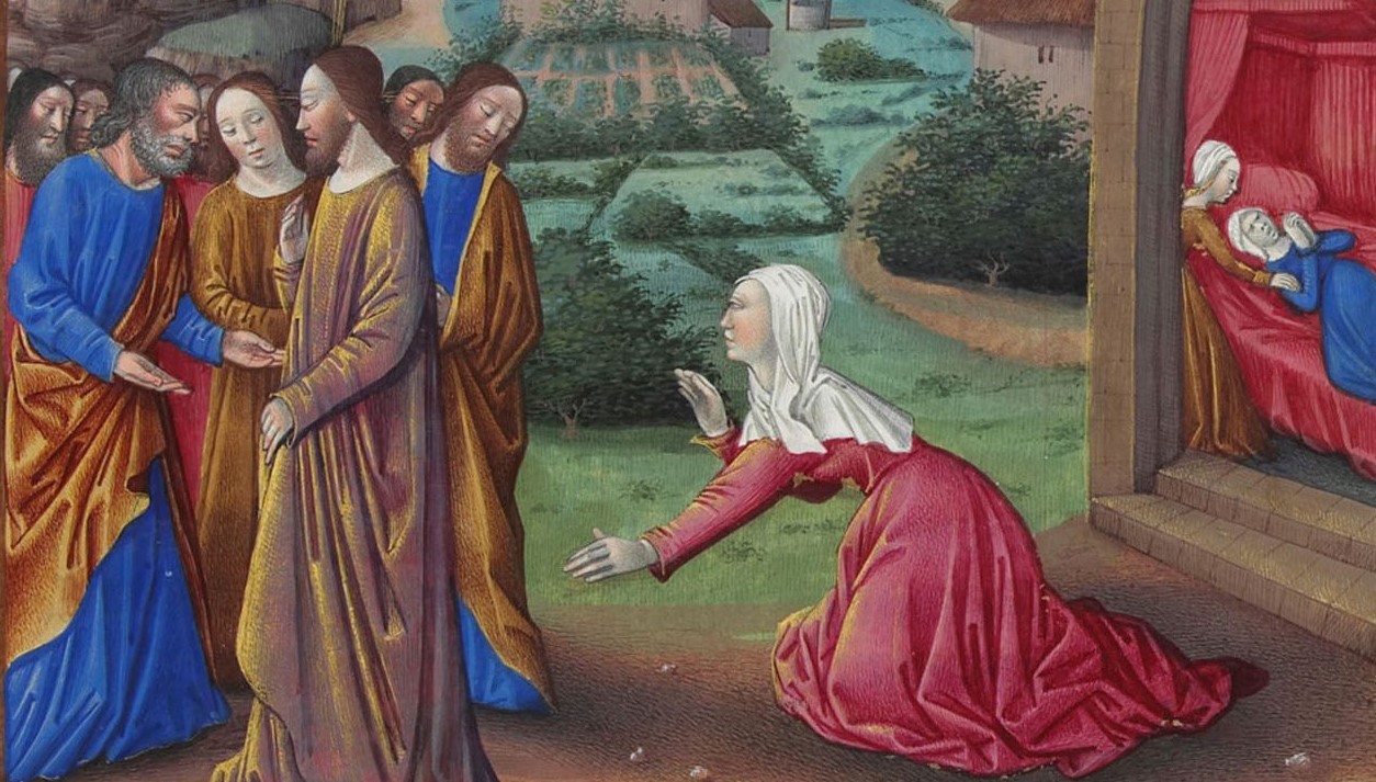 Jesus og den syro-fønikiske kvinne (c. 1412-16)&nbsp;<span>(+)</span>