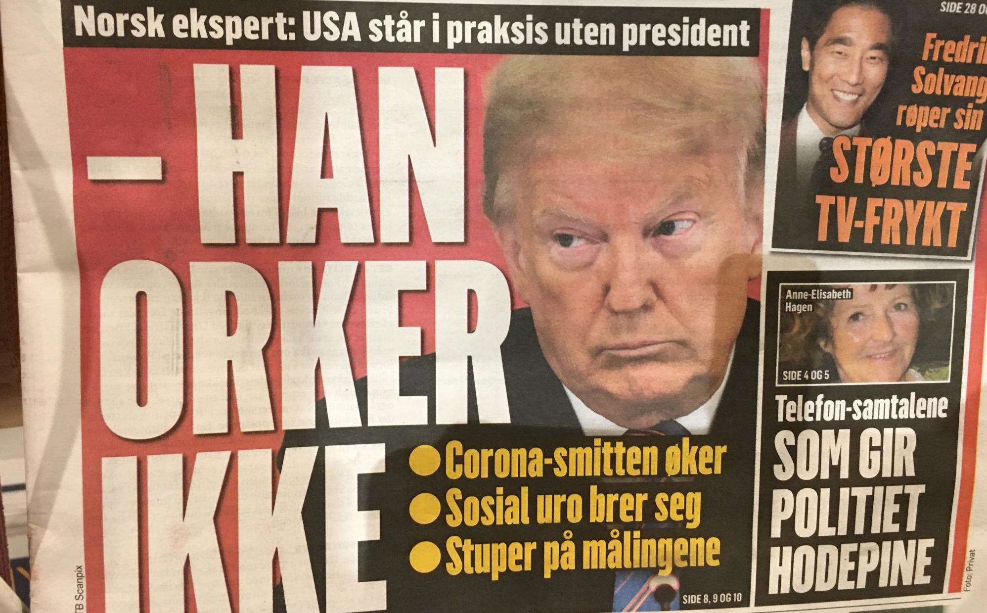 Alt mulig farer gjennom lufta, som at Trump vurderer å trekke seg&nbsp;<span>(+)</span>