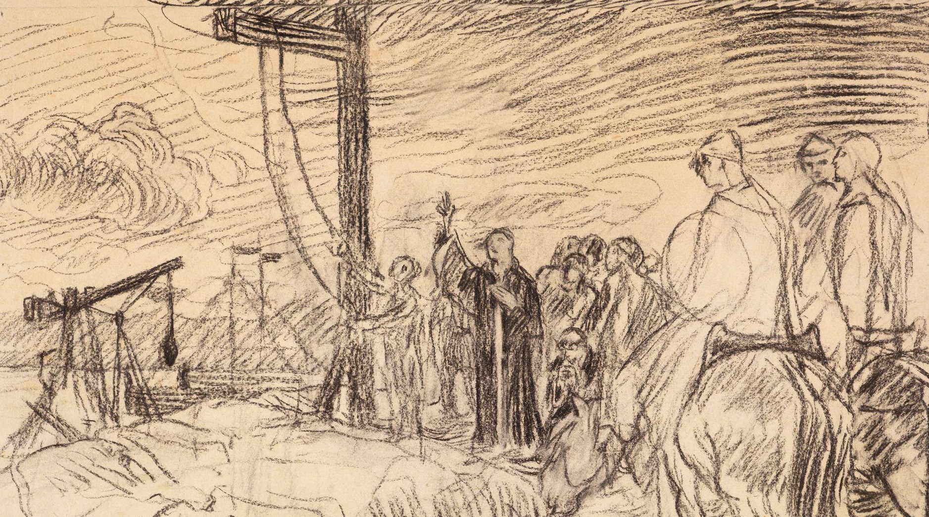 Biskop Reinald henges på Holmen ved valslyngen (1899)&nbsp;<span>(+)</span>