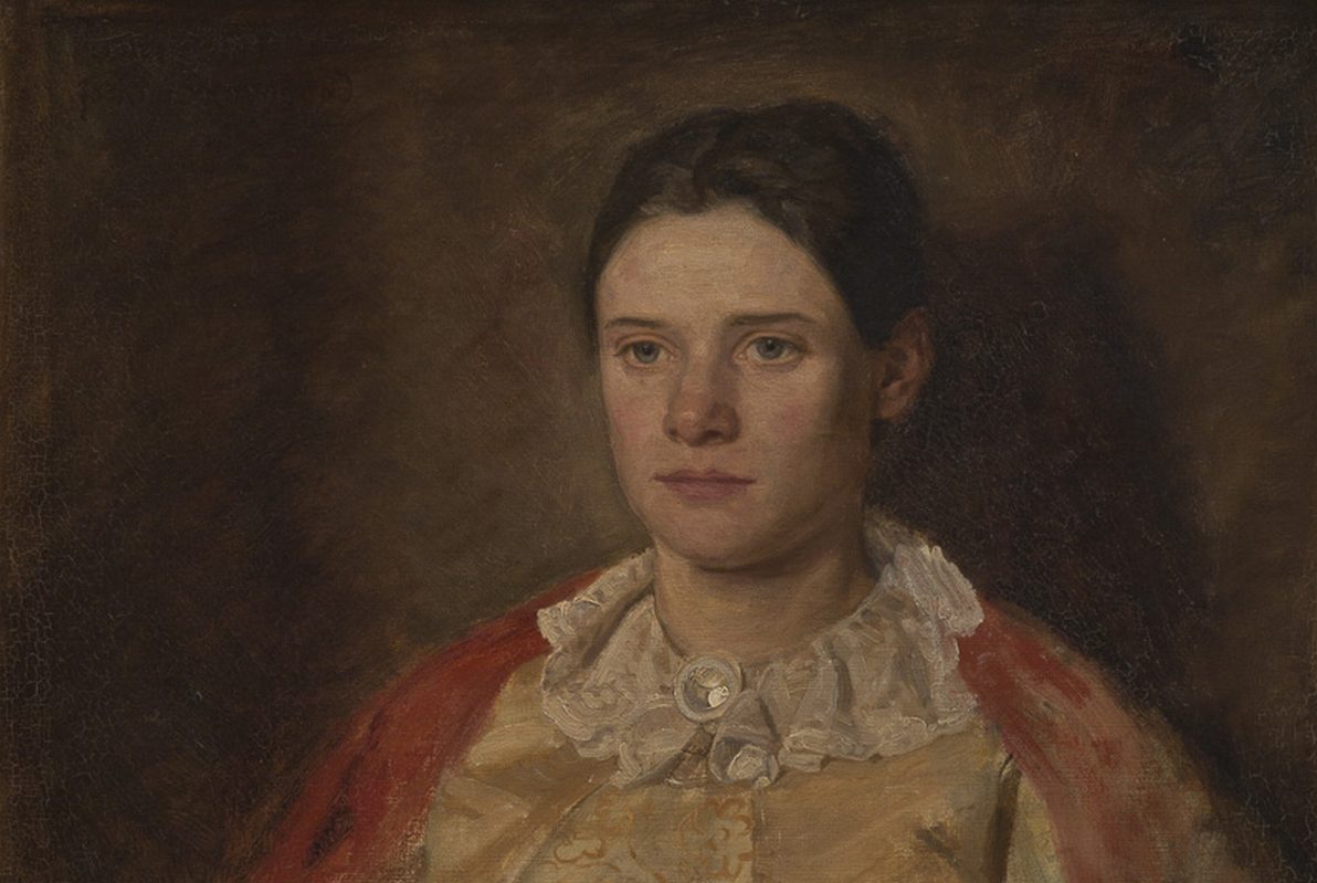 Agnete Skovgaard, f. Lange, kunstnerens hustru (1887)&nbsp;<span>(+)</span>