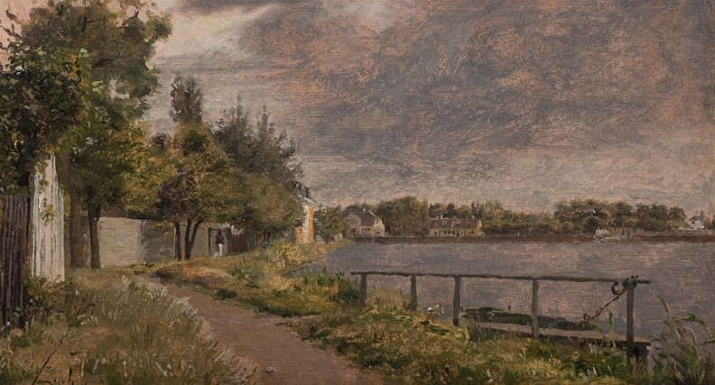 Parti af Dosseringen i nærheden af Østerbro, overtrukken himmel (1841-45)&nbsp;<span>(+)</span>