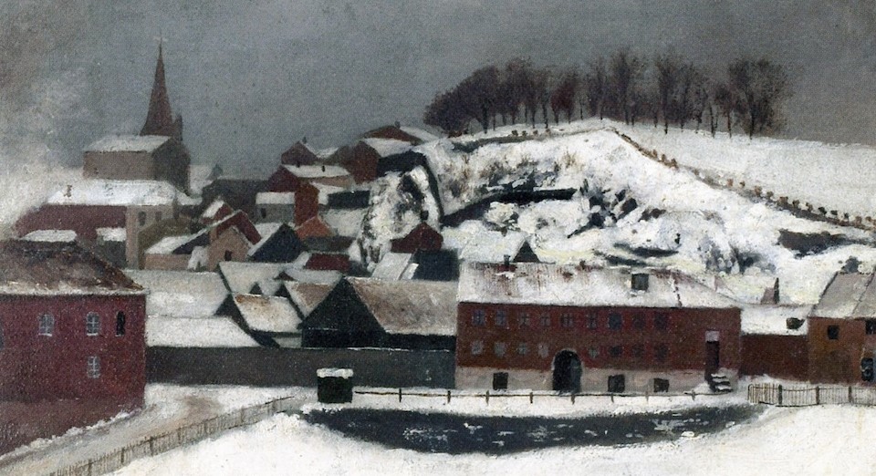 Utsikt fra Fossveien 7 mot Bergfjerdingen (1881)&nbsp;<span>(+)</span>