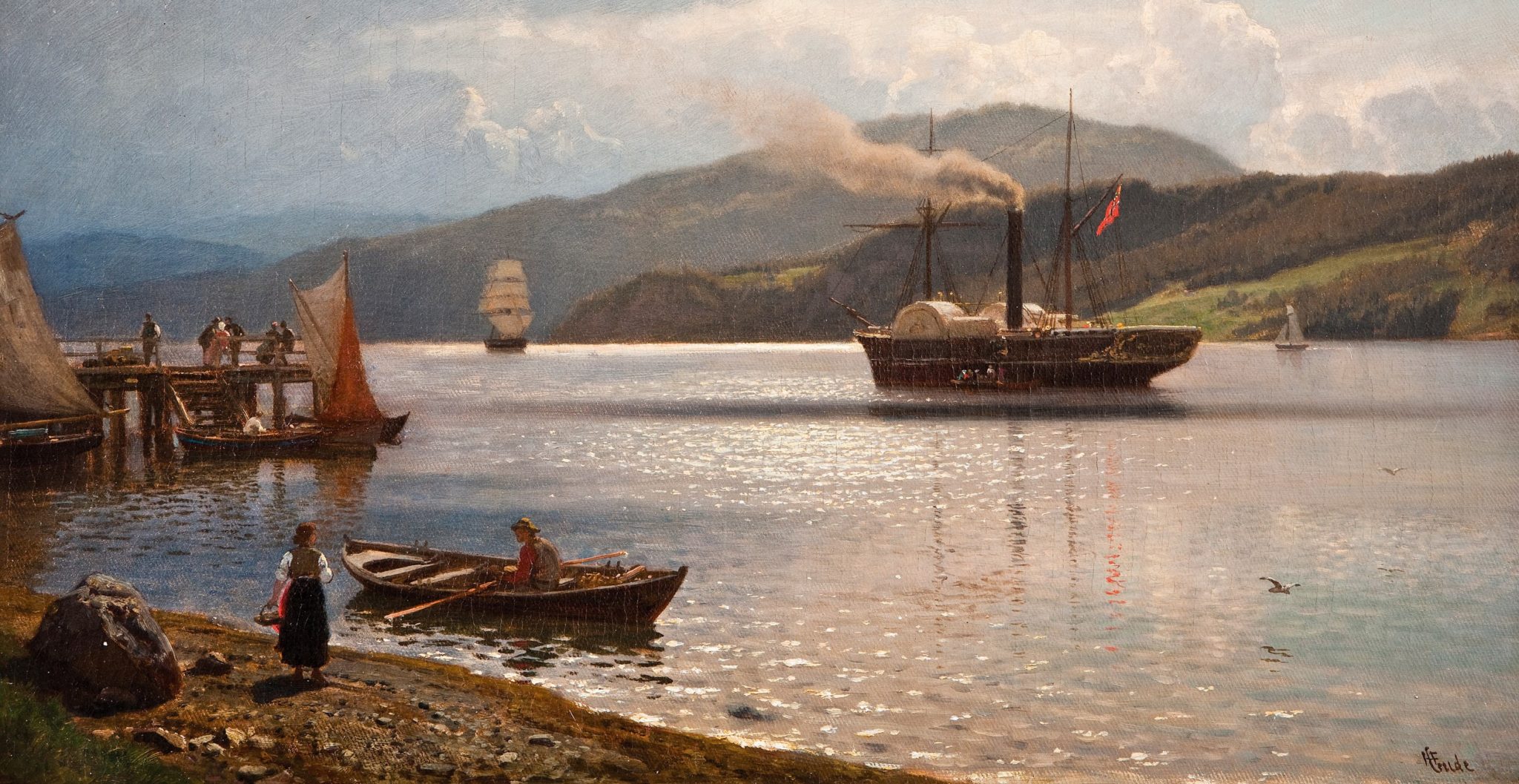 Hjuldamper ved Drøbak (1877)&nbsp;<span>(+)</span>