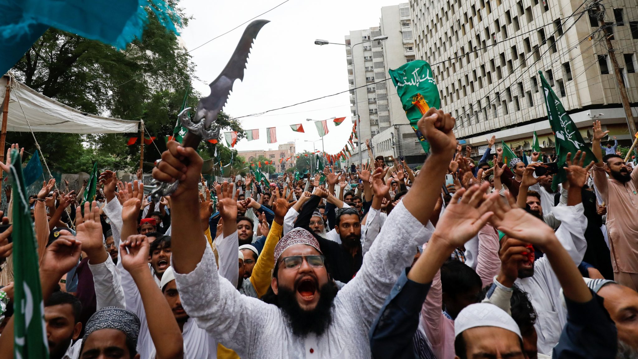 Store protester i Pakistan mot ny publisering av Muhammed-karikaturer&nbsp;<span>(+)</span>