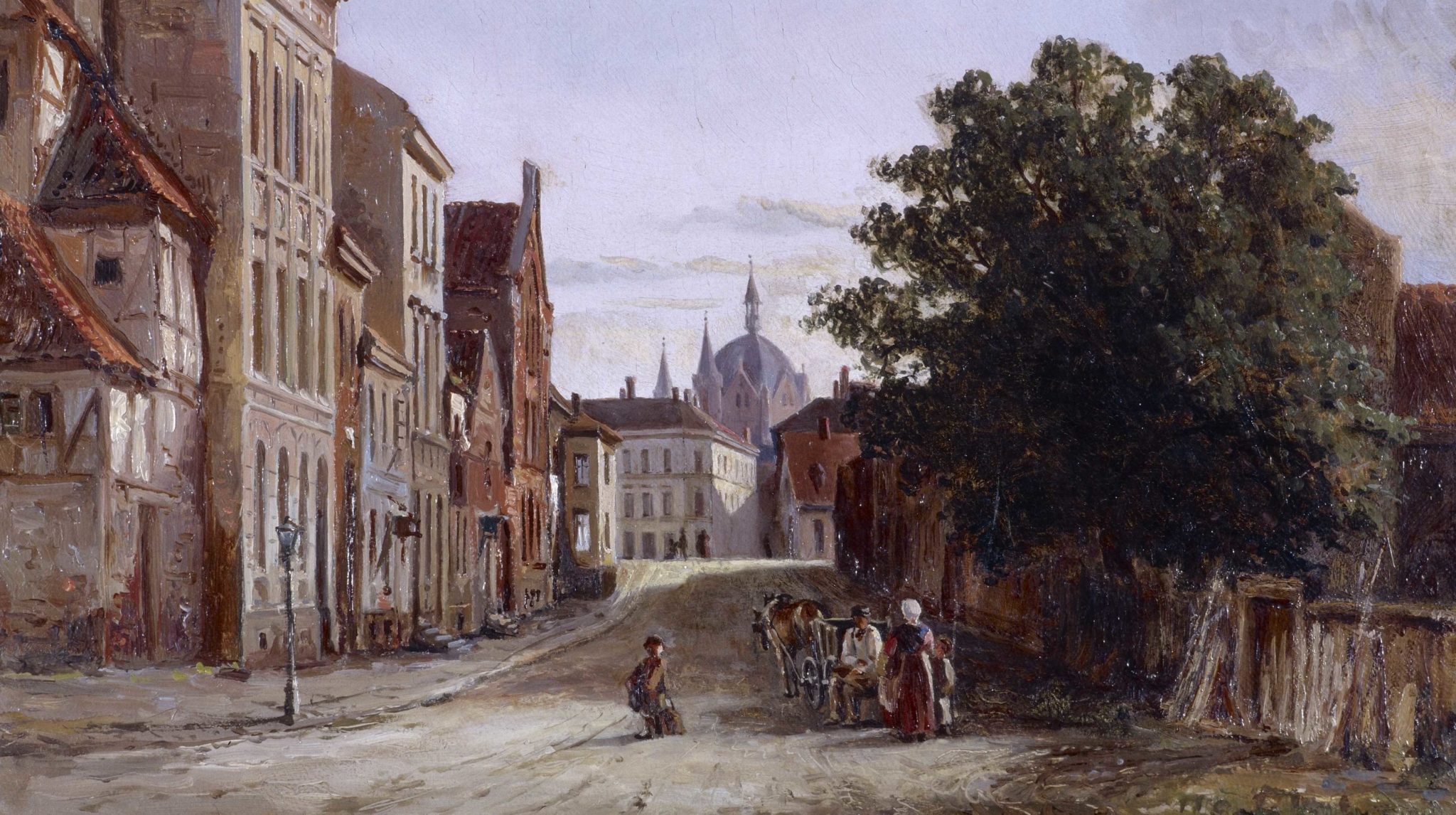 Nedre del av Agersgaden i Christiania (1869)&nbsp;<span>(+)</span>