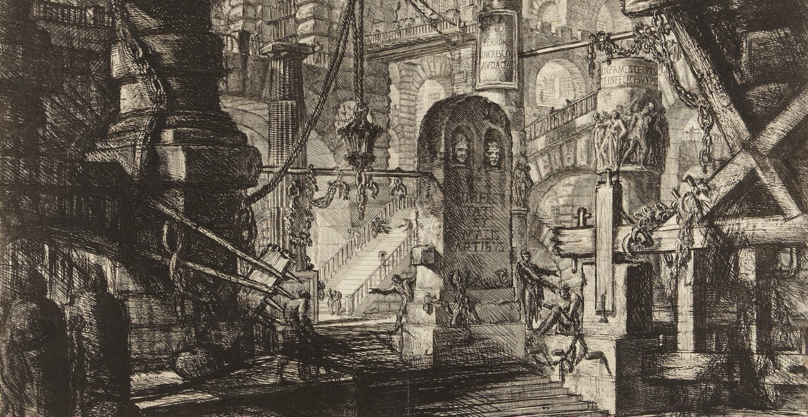 Carceri d'invenzione XVI, annen utgave (1761)&nbsp;<span>(+)</span>