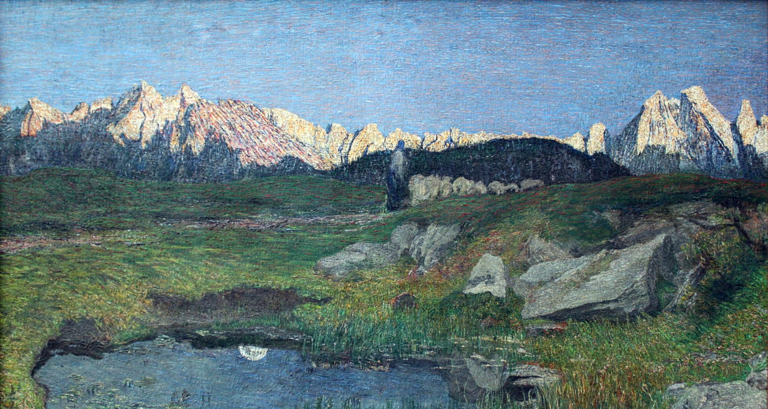 Alpelandskap ved solnedgang (1897)&nbsp;<span>(+)</span>