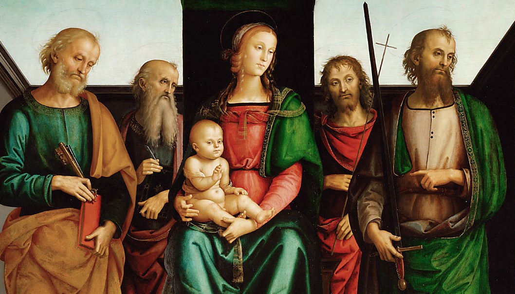 Tronende Madonna med barnet og helgener (1493)&nbsp;<span>(+)</span>