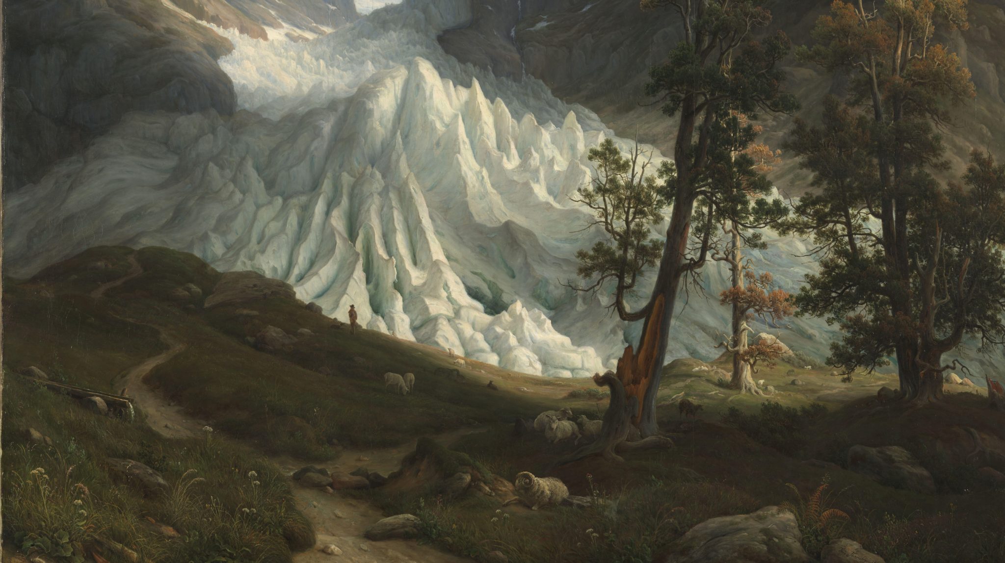 Grindelwaldgletscheren i Sveits (1838)&nbsp;<span>(+)</span>