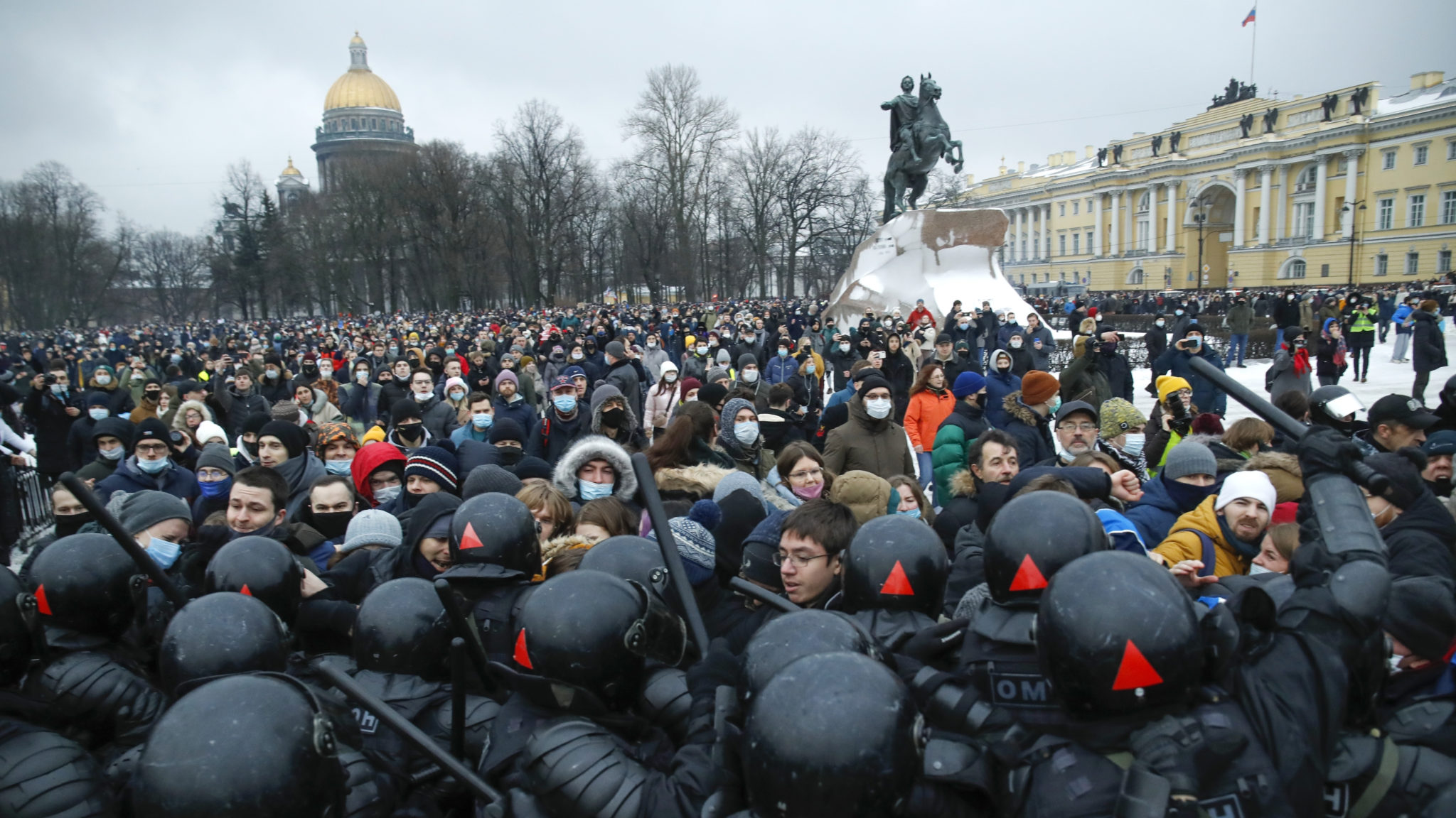 Over 1.300 arrestert i demonstrasjoner mot Putin&nbsp;<span>(+)</span>