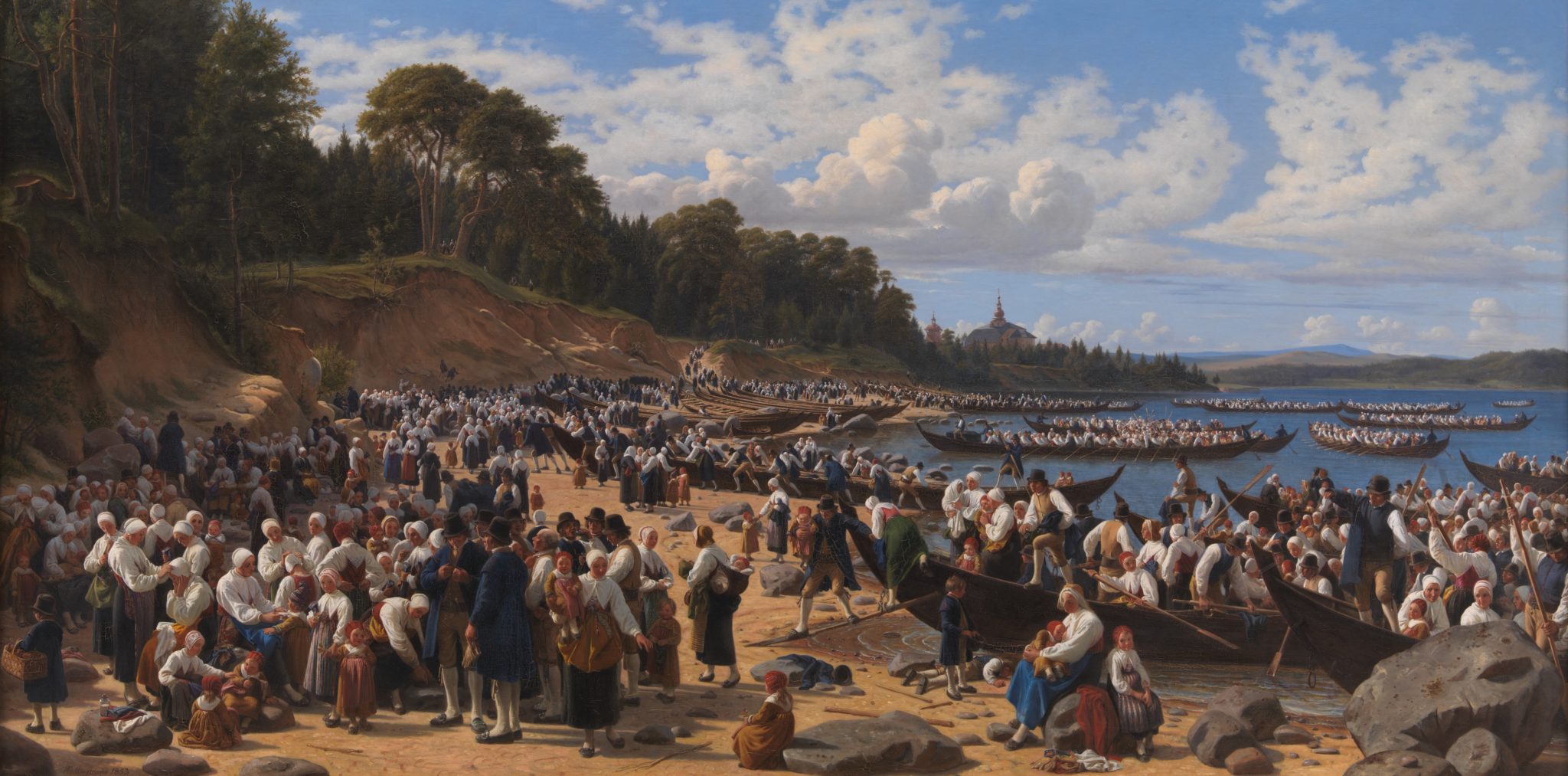 Kirkefærd i Dalarne i Sverige (1853)&nbsp;<span>(+)</span>