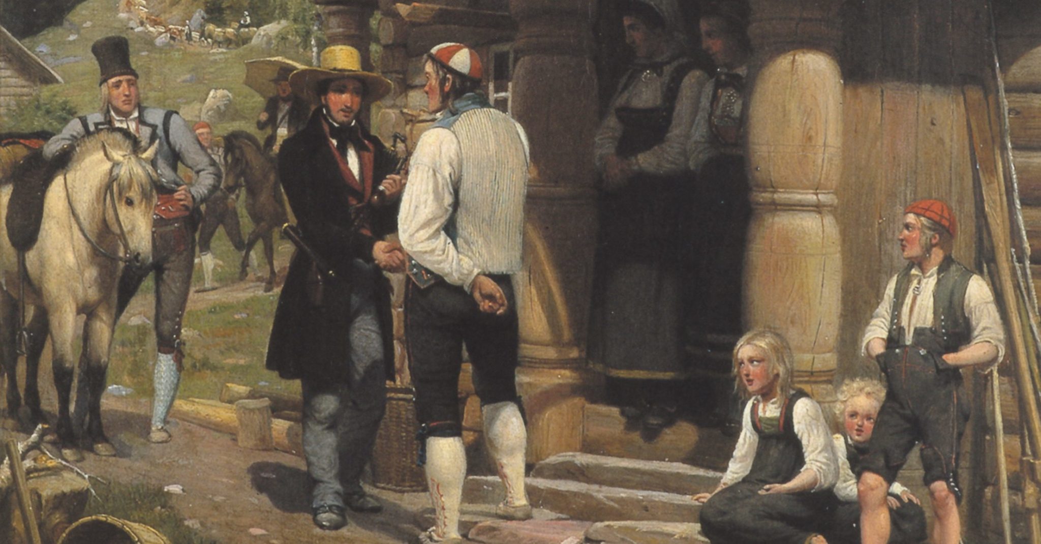 En Rejsendes Ankomst til en Bonde i Telemarken (1835)&nbsp;<span>(+)</span>