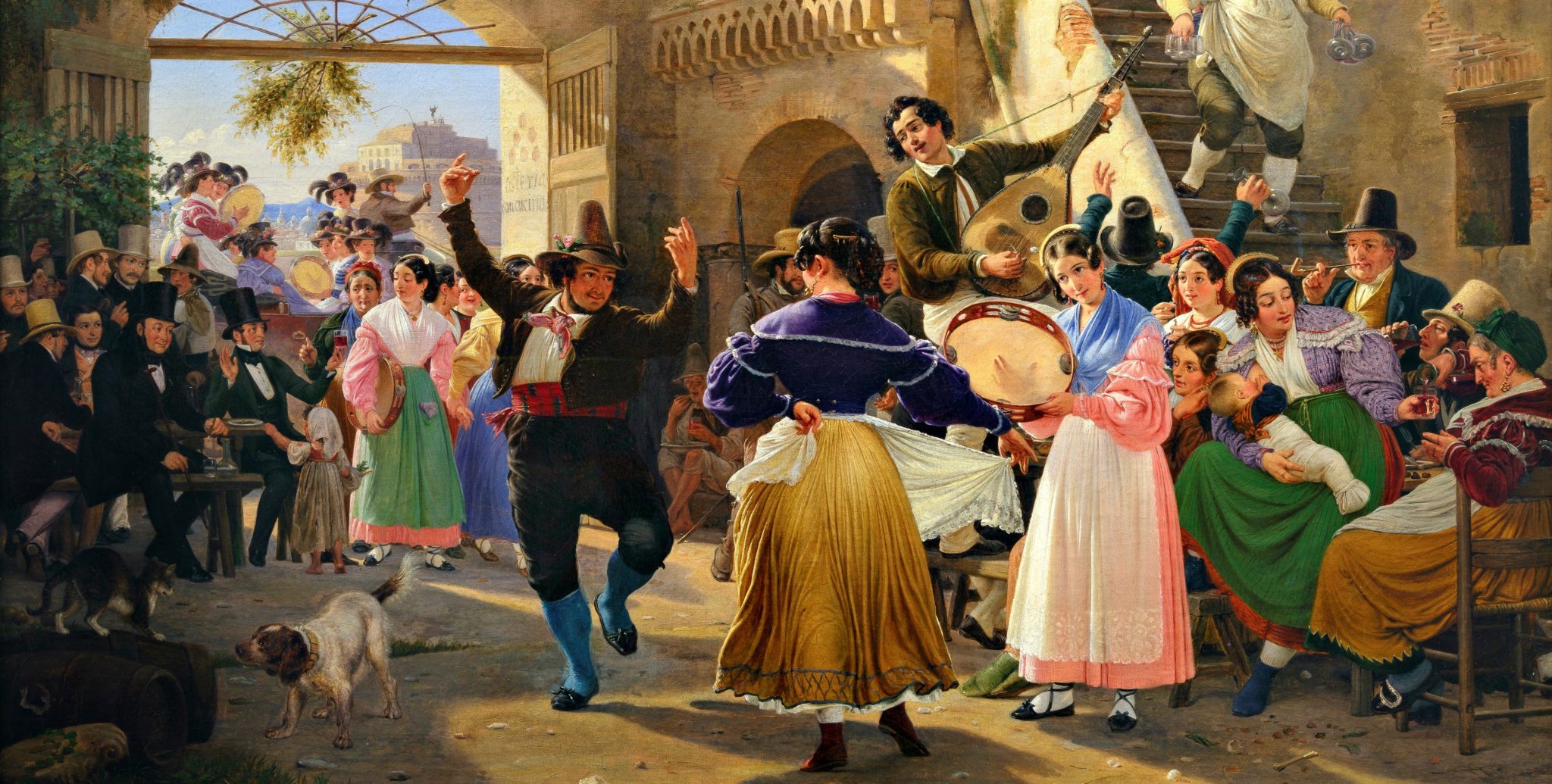 Romerske Borgere forsamlet til Lystighed i et Osteri (1839)&nbsp;<span>(+)</span>