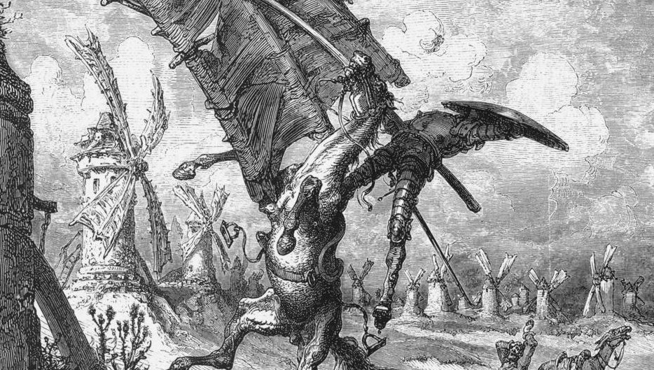 Don Quixote bekjemper vindmøllene (1863)&nbsp;<span>(+)</span>