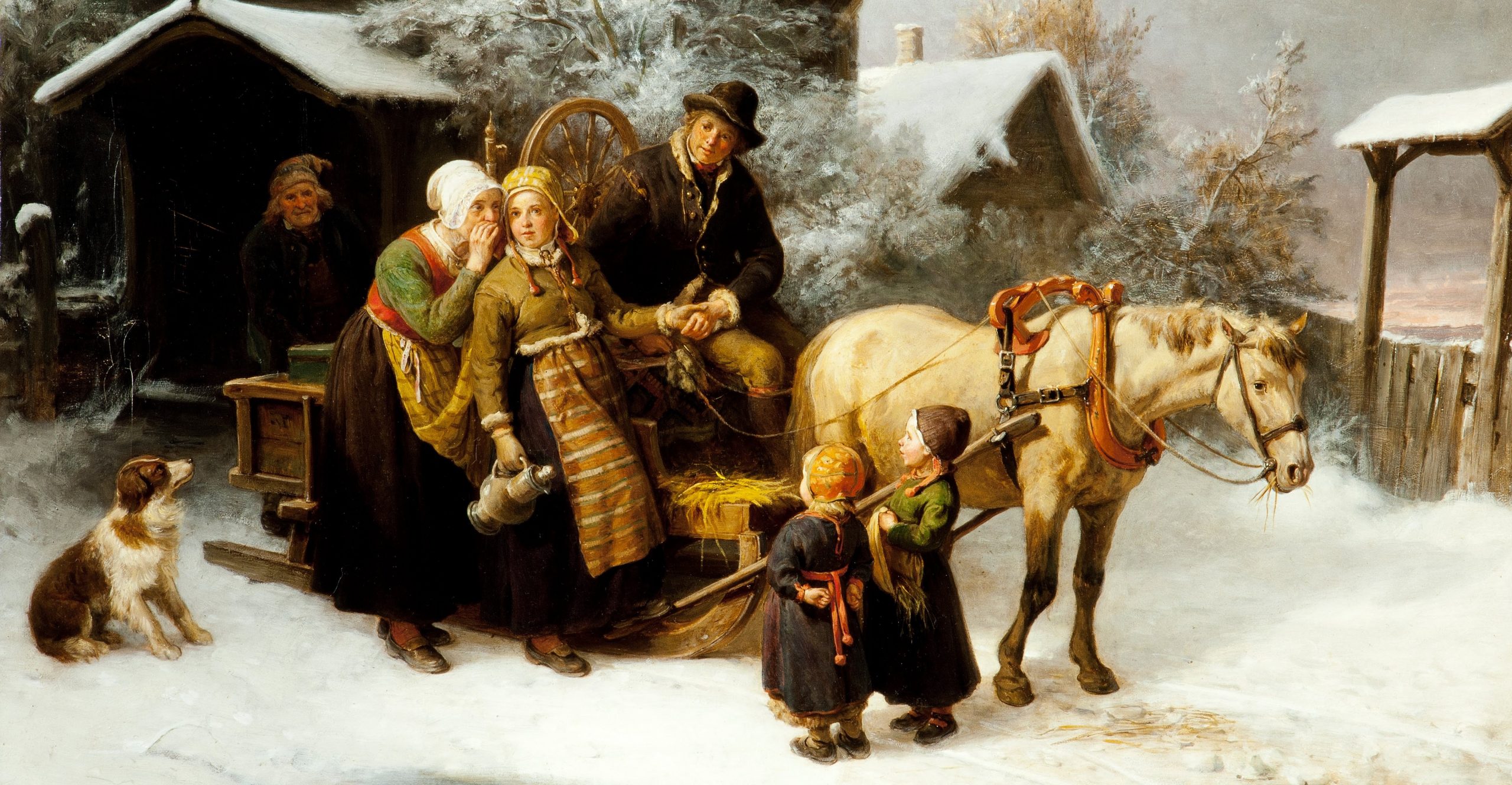 Avsked från föräldrahemmet - motiv från Dalarna (1876)&nbsp;<span>(+)</span>