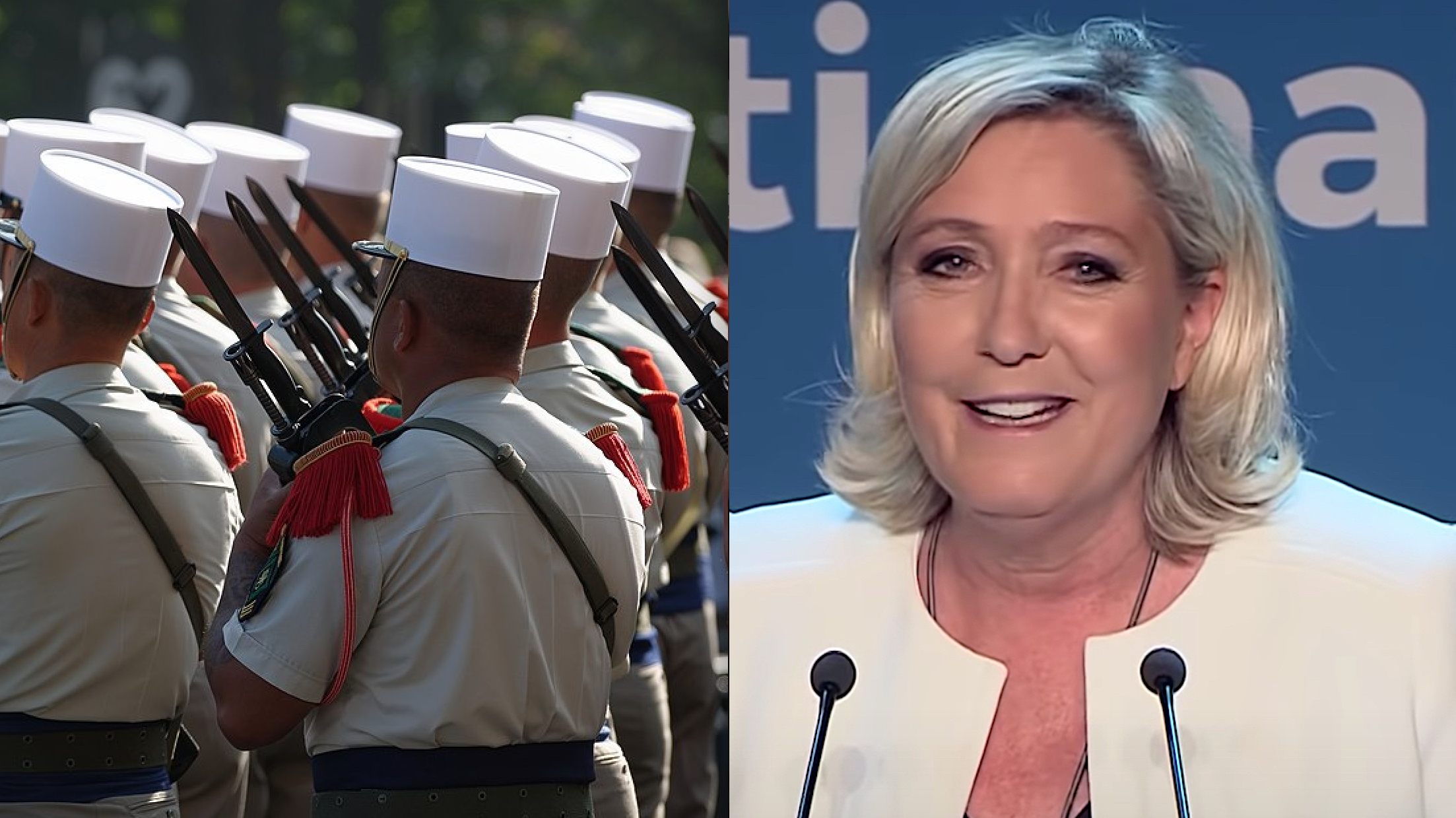 Franske generaler: <br>– Frankrike risikerer snarlig borgerkrig. <br>Le Pen: – Bli med meg i kampen&nbsp;<span>(+)</span>
