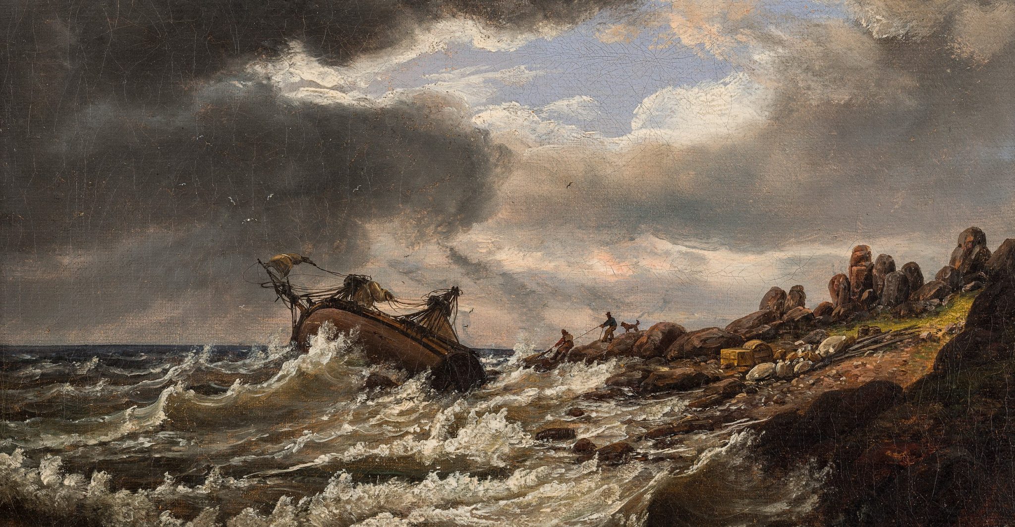 Skipsvrak ved kysten av Kullen (1829)&nbsp;<span>(+)</span>