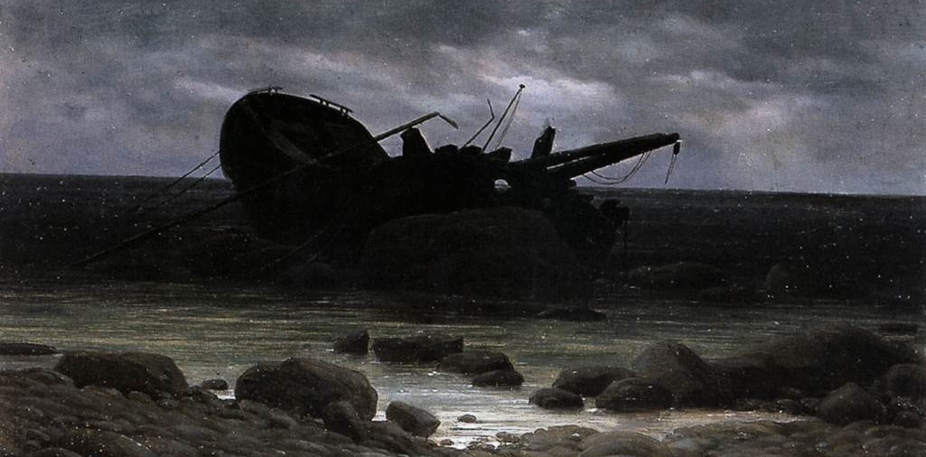 Skipsvrak i måneskinn (c.1835)&nbsp;<span>(+)</span>